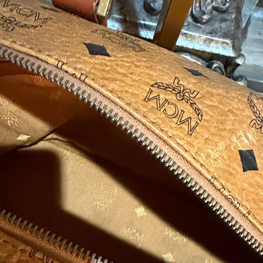 MCM Cognac Visetos Satchel - Picture 11 of 14